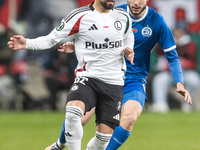 Luquinhas , Vadim Pigas  during UEFA Conference League match Legia Warsaw vs Dinamo Minsk in Warsaw Poland on 7 November 2024. (