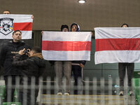 Dinamo fans during UEFA Conference League match Legia Warsaw vs Dinamo Minsk in Warsaw Poland on 7 November 2024. (