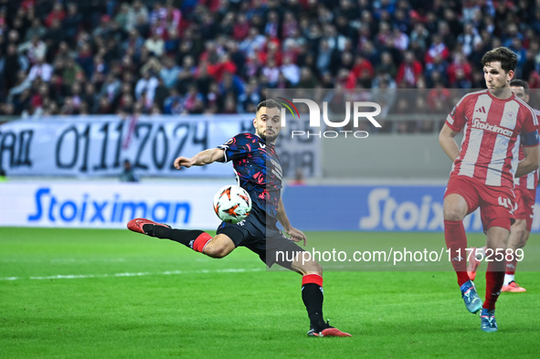 Nedim Bajrami of Rangers plays during the Europa League, Matchday 4 match between Olympiacos FC and Rangers at Georgios Karaiskakis Stadium...