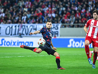 Nedim Bajrami of Rangers plays during the Europa League, Matchday 4 match between Olympiacos FC and Rangers at Georgios Karaiskakis Stadium...