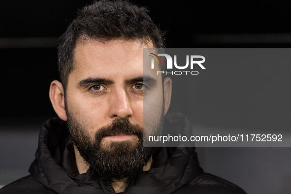 Coach Goncalo Feio  during UEFA Conference League match Legia Warsaw vs Dinamo Minsk in Warsaw Poland on 7 November 2024. 