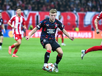 Connor Barron of Rangers plays during the Europa League, Matchday 4 match between Olympiacos FC and Rangers at Georgios Karaiskakis Stadium...