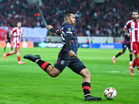 Hamza Igmane of Rangers plays during the Europa League, Matchday 4 match between Olympiacos FC and Rangers at Georgios Karaiskakis Stadium i...