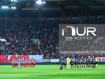 Players of Olympiacos FC and Rangers participate in the Europa League, Matchday 4 match between Olympiacos FC and Rangers at Georgios Karais...