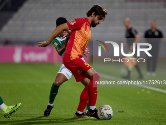 Augustin Sandona of Birkirkara is in action during the Malta 360 Sports Premier League soccer match between Birkirkara and Floriana at the N...