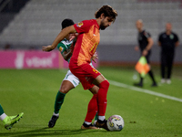 Augustin Sandona of Birkirkara is in action during the Malta 360 Sports Premier League soccer match between Birkirkara and Floriana at the N...