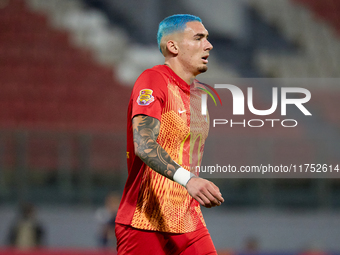 Alessandro Coppola, captain of Birkirkara, participates in the Malta 360 Sports Premier League soccer match between Birkirkara and Floriana...