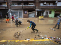 Flooding follows storm DANA in the Valencia town of Paiporta, Spain, on November 7, 2024. (