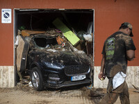 Flooding follows storm DANA in the Valencia town of Paiporta, Spain, on November 7, 2024. (