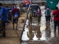 Flooding follows storm DANA in the Valencia town of Paiporta, Spain, on November 7, 2024. (