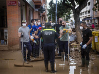 Flooding follows storm DANA in the Valencia town of Paiporta, Spain, on November 7, 2024. (