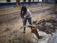 Flooding follows storm DANA in the Valencia town of Paiporta, Spain, on November 7, 2024. (