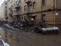 Flooding follows storm DANA in the Valencia town of Paiporta, Spain, on November 7, 2024. (