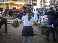 Flooding follows storm DANA in the Valencia town of Paiporta, Spain, on November 7, 2024. (