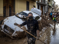 Flooding follows storm DANA in the Valencia town of Paiporta, Spain, on November 7, 2024. (