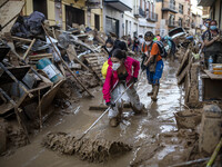 Flooding follows storm DANA in the Valencia town of Paiporta, Spain, on November 7, 2024. (