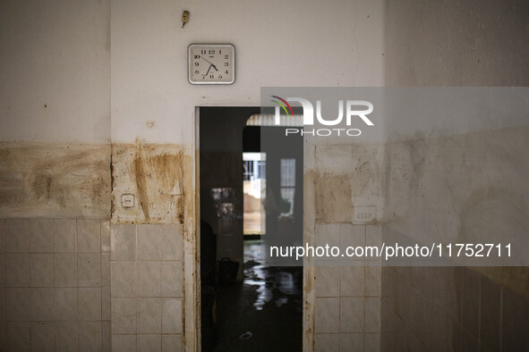 Flooding follows storm DANA in the Valencia town of Paiporta, Spain, on November 7, 2024. 