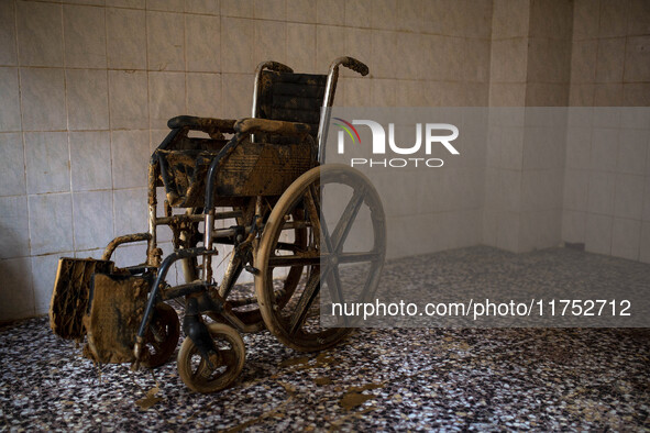 Flooding follows storm DANA in the Valencia town of Paiporta, Spain, on November 7, 2024. 