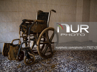 Flooding follows storm DANA in the Valencia town of Paiporta, Spain, on November 7, 2024. (