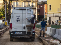 Flooding follows storm DANA in the Valencia town of Paiporta, Spain, on November 7, 2024. (