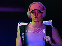 RIYADH, SAUDI ARABIA - NOVEMBER 07: Iga Swiatek of Poland arrives ahead of her match against Daria Kasatkina, on Day 6 of the 2024 WTA Final...