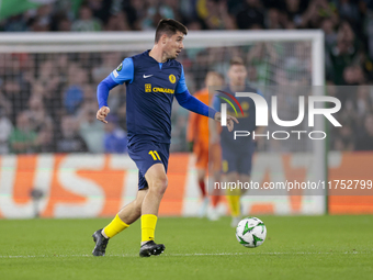 Svit Seslar of NK Celje runs with the ball during the UEFA Conference League 2024/25 League Phase MD3 match between Real Betis and NK Celje...