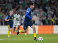 Svit Seslar of NK Celje runs with the ball during the UEFA Conference League 2024/25 League Phase MD3 match between Real Betis and NK Celje...