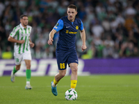 Tamar Svetin of NK Celje runs with the ball during the UEFA Conference League 2024/25 League Phase MD3 match between Real Betis and NK Celje...