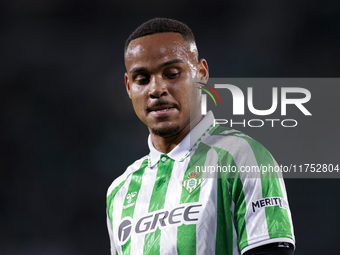 Natan Bernardo de Souza of Real Betis reacts to a missed opportunity during the UEFA Conference League 2024/25 League Phase MD3 match betwee...