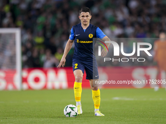 Juanjo Nieto of NK Celje runs with the ball during the UEFA Conference League 2024/25 League Phase MD3 match between Real Betis and NK Celje...