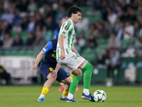 Johnny Cardoso of Real Betis controls the ball during the UEFA Conference League 2024/25 League Phase MD3 match between Real Betis and NK Ce...