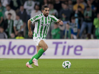 In Seville, Spain, on November 7, 2024, Ricardo Rodriguez of Real Betis runs with the ball during the UEFA Conference League 2024/25 League...