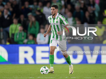 Pablo Fornals of Real Betis runs with the ball during the UEFA Conference League 2024/25 League Phase MD3 match between Real Betis and NK Ce...