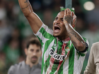 Natan Bernardo de Souza of Real Betis celebrates scoring his team's first goal with his teammates during the UEFA Conference League 2024/25...