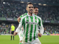 Juanmi of Real Betis celebrates a goal during the UEFA Conference League 2024/25 League Phase MD3 match between Real Betis and NK Celje at B...