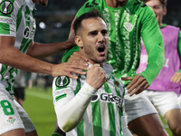 Juanmi of Real Betis celebrates a goal during the UEFA Conference League 2024/25 League Phase MD3 match between Real Betis and NK Celje at B...