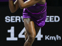 RIYADH, SAUDI ARABIA - NOVEMBER 07: Coco Gauff of USA during her match against Barbora Krejcikova of Czech Republic, on Day 6 of the 2024 WT...