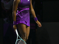 RIYADH, SAUDI ARABIA - NOVEMBER 07: Coco Gauff of USA during her match against Barbora Krejcikova of Czech Republic, on Day 6 of the 2024 WT...