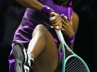 RIYADH, SAUDI ARABIA - NOVEMBER 07: Coco Gauff of USA during her match against Barbora Krejcikova of Czech Republic, on Day 6 of the 2024 WT...