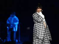 Israeli singer and songwriter Noga Erez performs on stage as part of the P!nk Summer Carnival Tour 2024 at Globe Life Field in Arlington, Te...