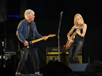 American singer Sheryl Crow performs on stage as part of the P!nk Summer Carnival Tour 2024 at Globe Life Field in Arlington, Texas, United...