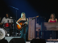 American singer Sheryl Crow performs on stage as part of the P!nk Summer Carnival Tour 2024 at Globe Life Field in Arlington, Texas, United...