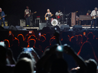 American singer Sheryl Crow performs on stage as part of the P!nk Summer Carnival Tour 2024 at Globe Life Field in Arlington, Texas, United...