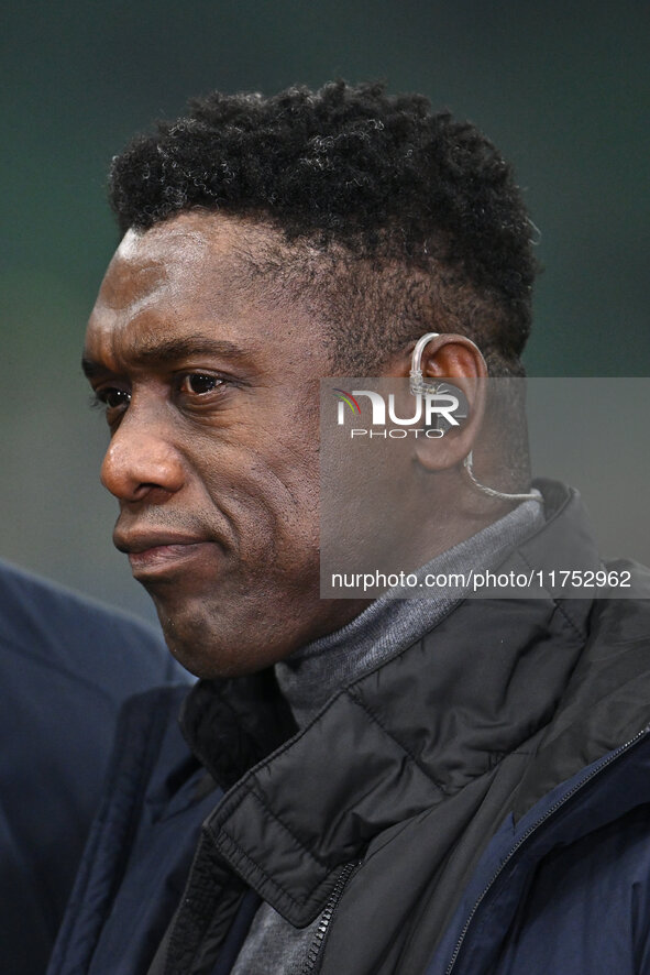 Clarence Seedorf is present during the UEFA Champions League 2024/25 League Phase MD4 match between F.C. Inter and Arsenal F.C. at San Siro...