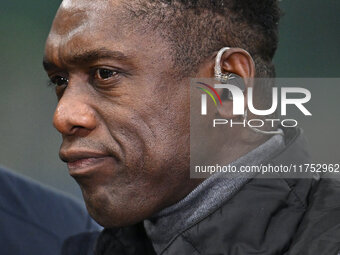 Clarence Seedorf is present during the UEFA Champions League 2024/25 League Phase MD4 match between F.C. Inter and Arsenal F.C. at San Siro...