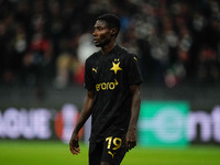 Oscar of SK Slavia Prague  looks on during the Eurepa League Round 4 match between Eintracht Frankfurt v SK Slavia Prague at the Deutsche Ba...