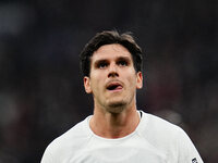 Igor Matanovic of Eintracht Frankfurt  looks on during the Eurepa League Round 4 match between Eintracht Frankfurt v SK Slavia Prague at the...