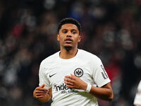 Aurele Amenda of Eintracht Frankfurt  looks on during the Eurepa League Round 4 match between Eintracht Frankfurt v SK Slavia Prague at the...