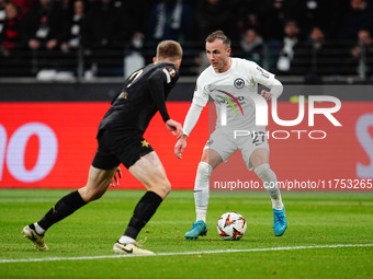 Mario Gotze of Eintracht Frankfurt  controls the ball during the Eurepa League Round 4 match between Eintracht Frankfurt v SK Slavia Prague...