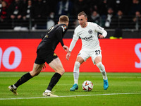 Mario Gotze of Eintracht Frankfurt  controls the ball during the Eurepa League Round 4 match between Eintracht Frankfurt v SK Slavia Prague...